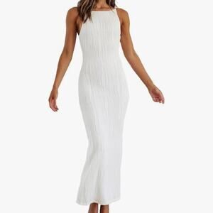 BOUTIQUE White Sleeveless Ankle Dress